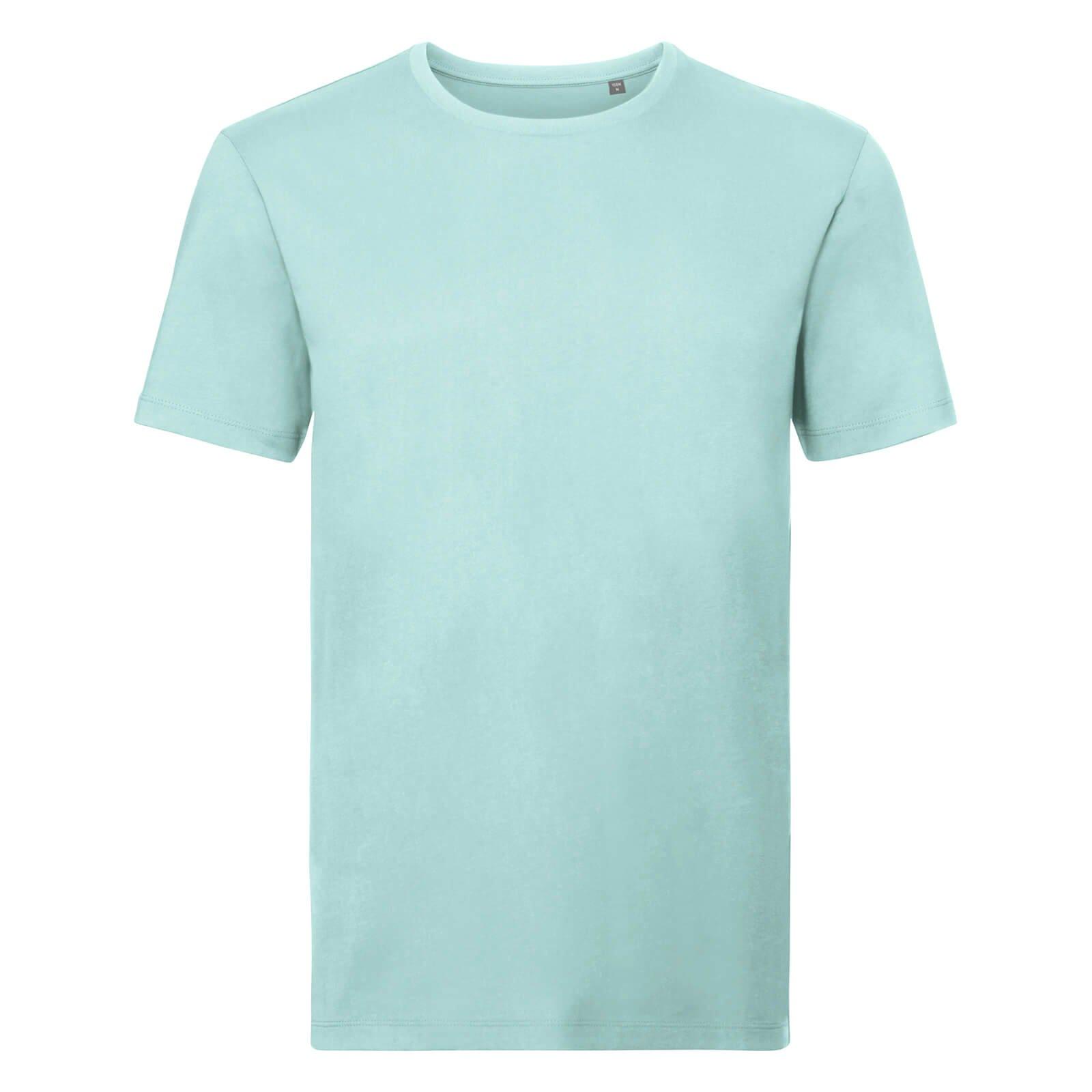 Image of Organik Tshirt Kurzarm Herren Blau XS