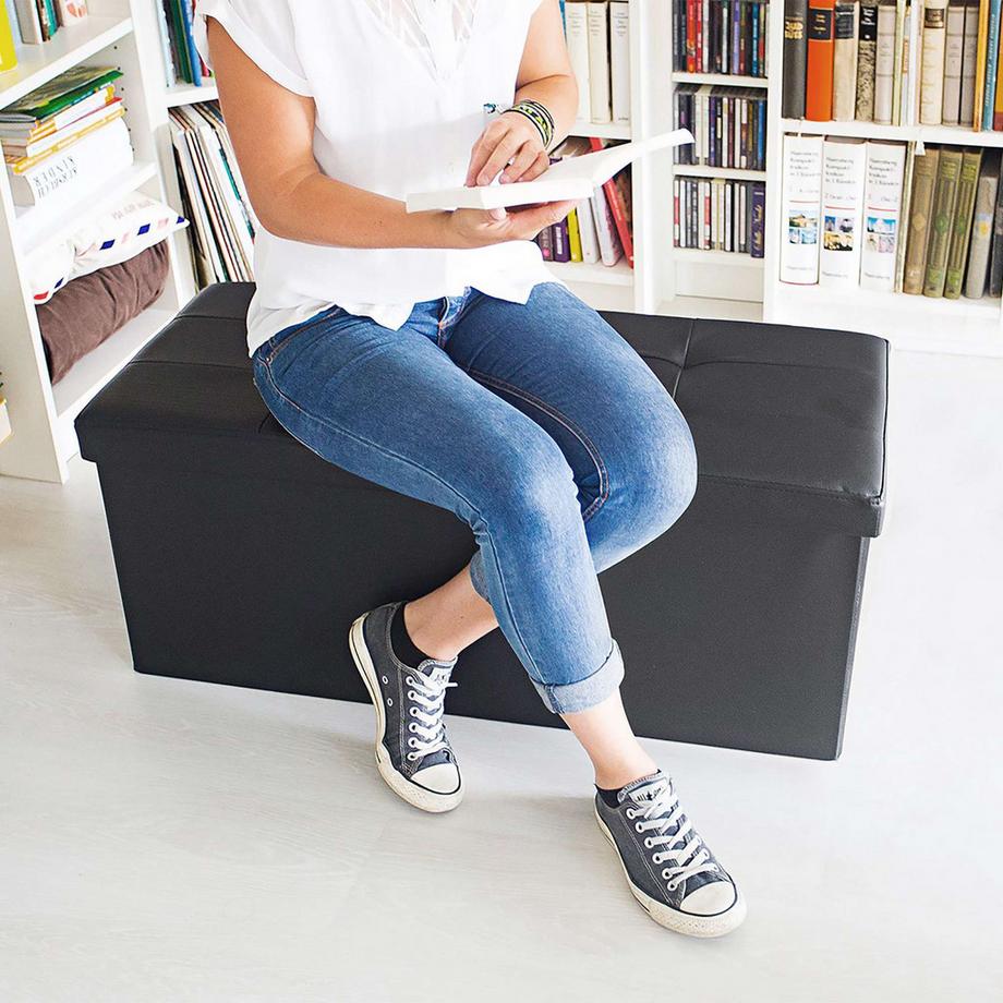 B2X Sitzbank mit Stauraum aus Kunstleder  