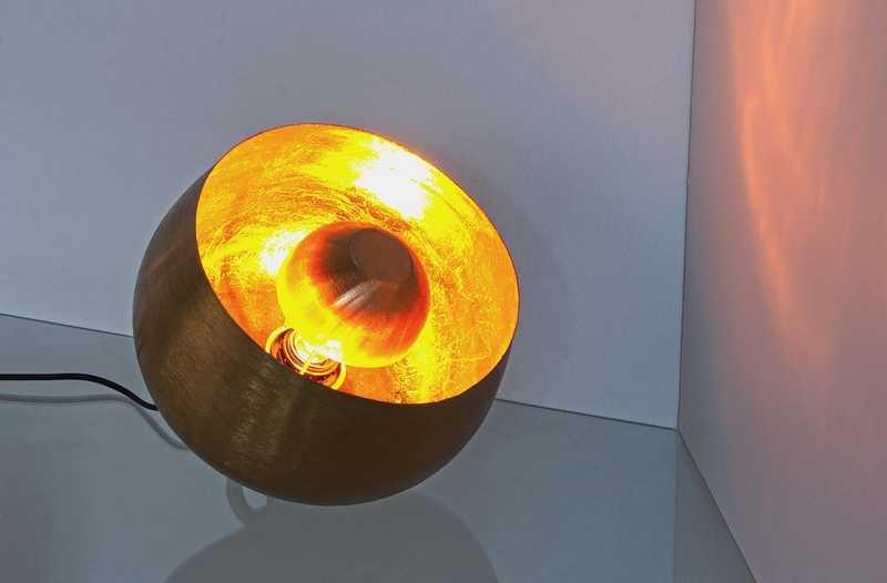 mutoni Tischlampe Ishan gold L  