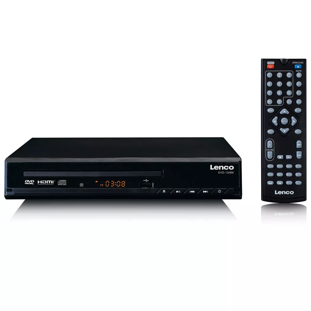 Lenco -  DVD-120 DVD Player Schwarz, Schwarz