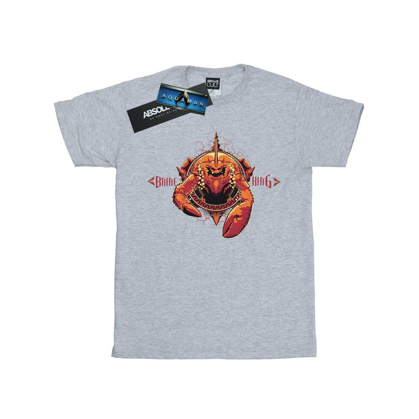 Image of Aquaman Brine King Tshirt Herren Grau 3XL