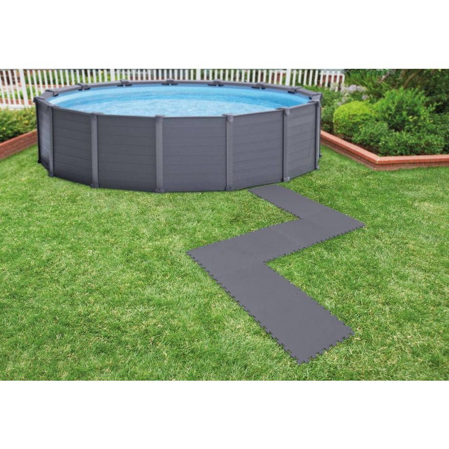 Intex  Tapis en mousse Puzzles 50x50cm 8 pièces sous la piscine INTEX 29084 
