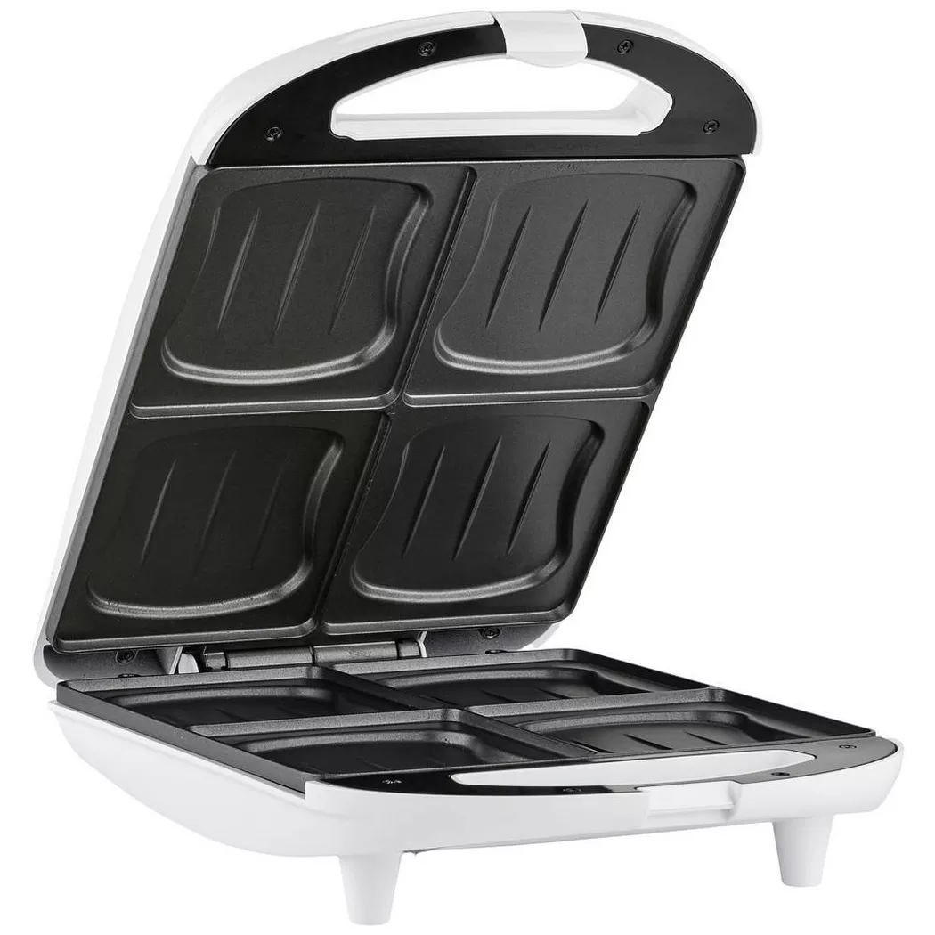 Tristar - sa-3065 Sandwich Maker - 4 sandwichs simultanément - revêtement anti-adhésif, Blanc