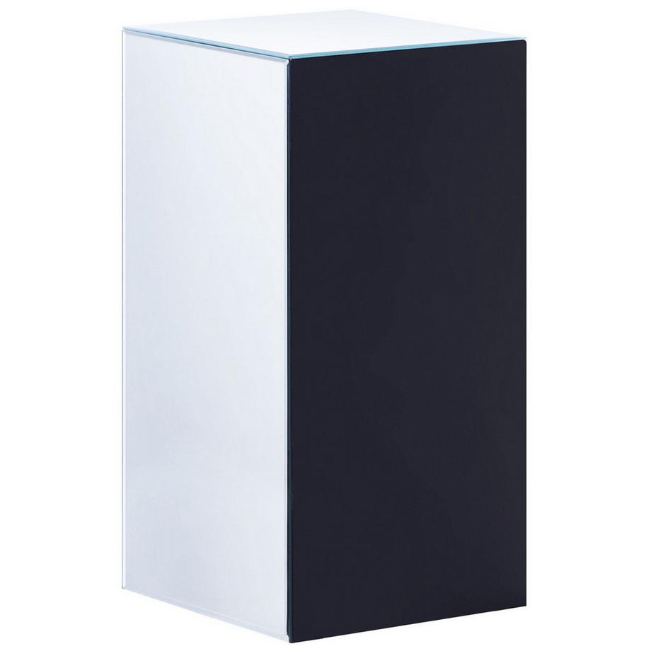 Beliani Comodino 3 cassetto en Vetro Glamour LORRIS  