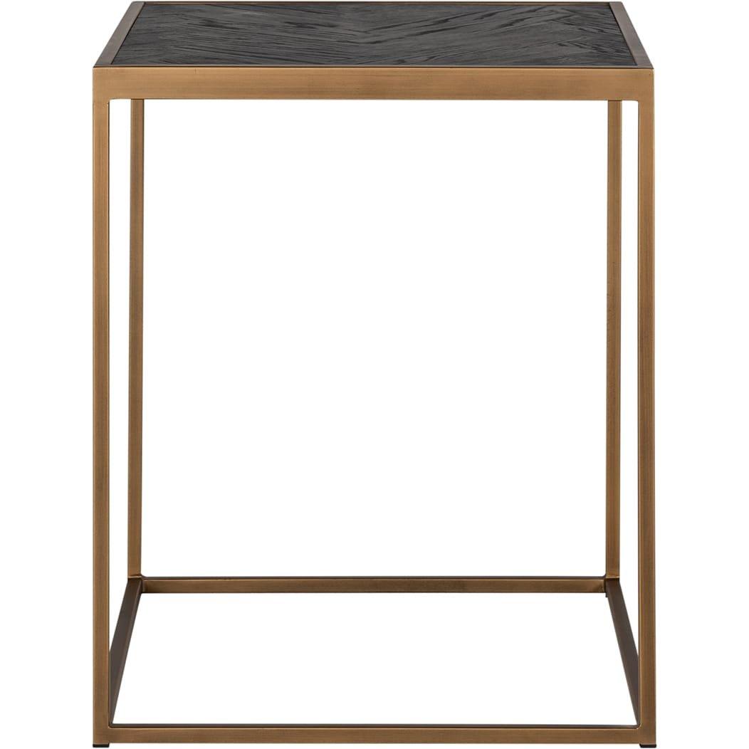 mutoni Table d'appoint Blackbone laiton noir 50  