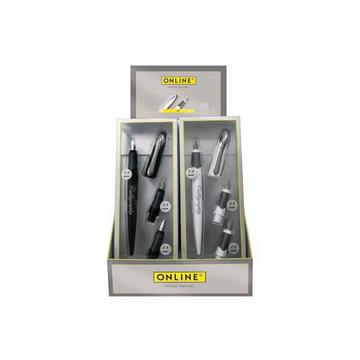 ONLINE Füllhalter-Set Air 1.4mm 10012/10 Calligraphy BK/weiss 10 Stück
