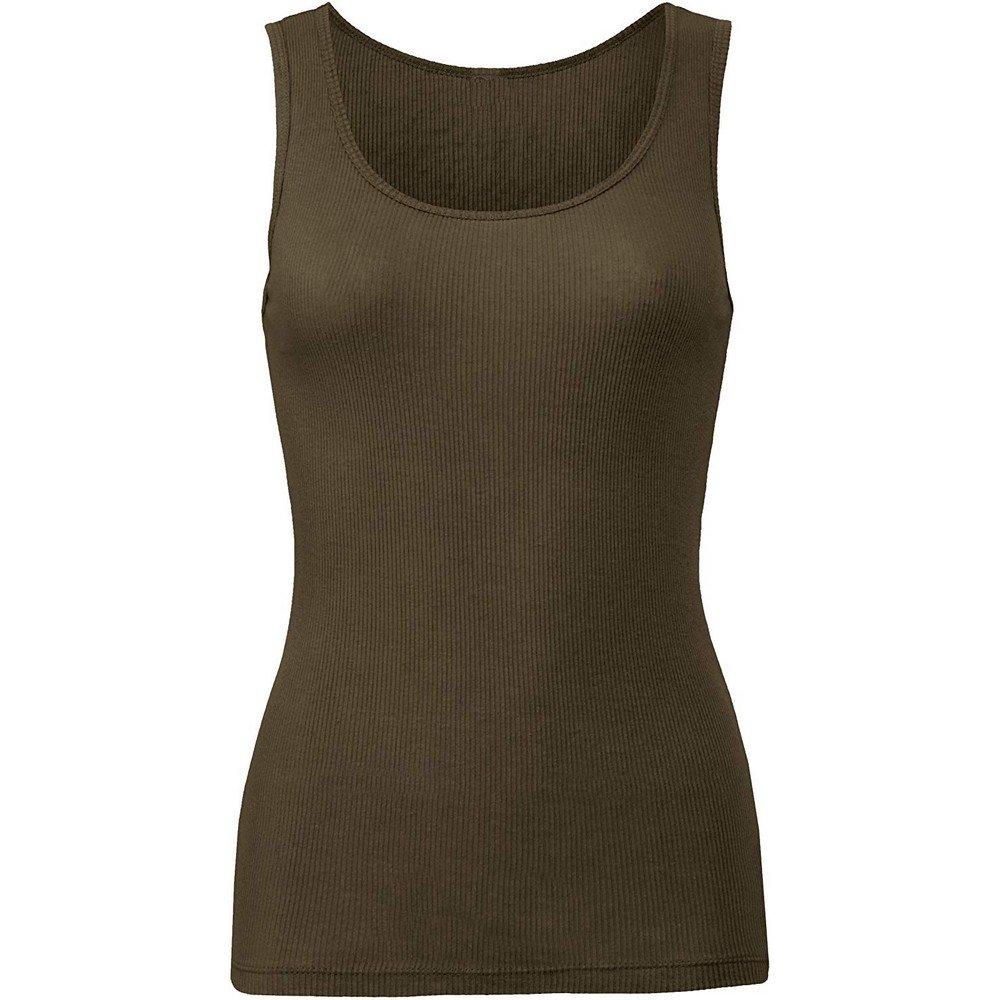 Image of Tanktop Top Oberteil, Ärmellos Unisex Khaki XL