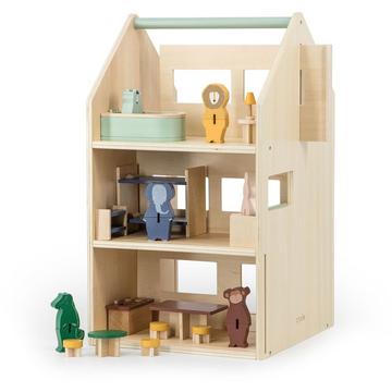 Trixie Holz Spielhaus mit Zubehör