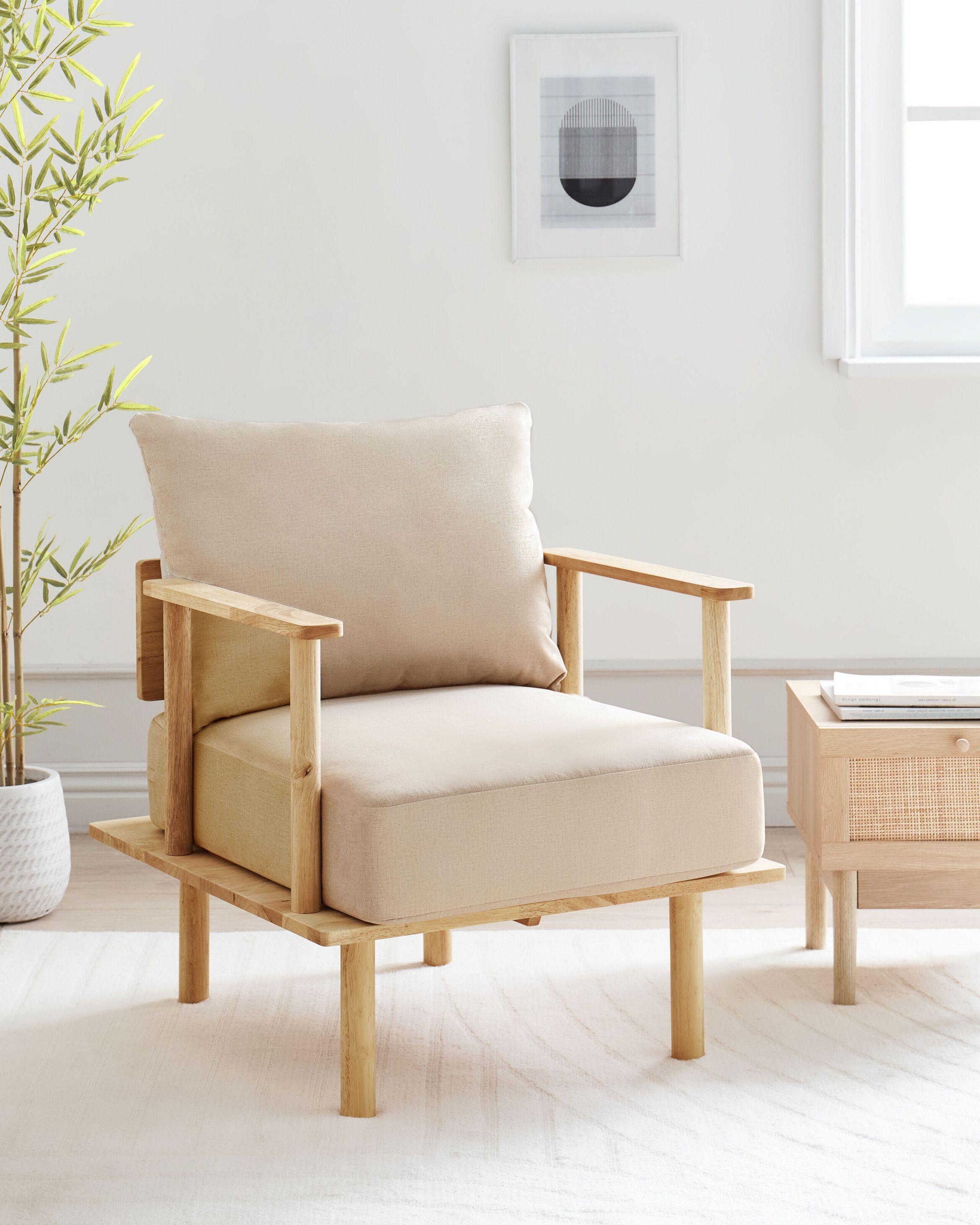 Beliani Fauteuil en Polyester Scandinave ASKER  