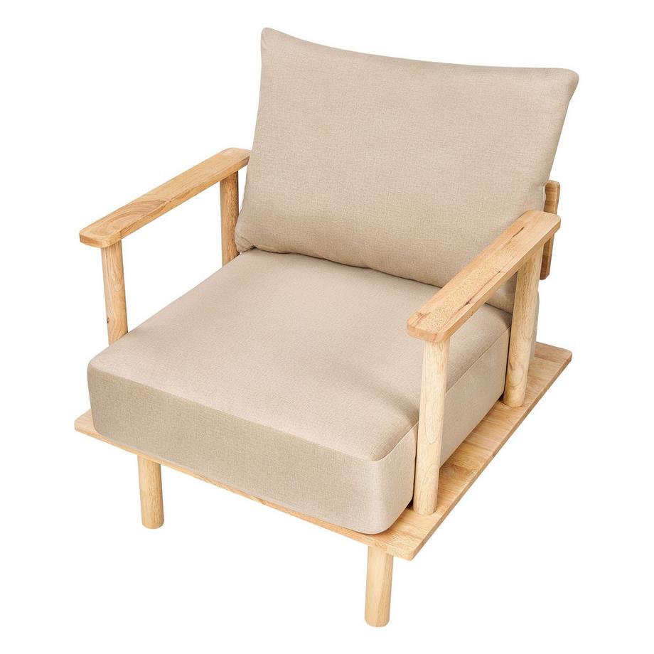 Beliani Fauteuil en Tissu Scandinave ASKER  