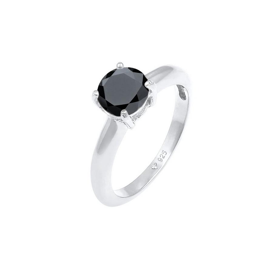 Bague Solitaire Avec Cristal De Zirconium