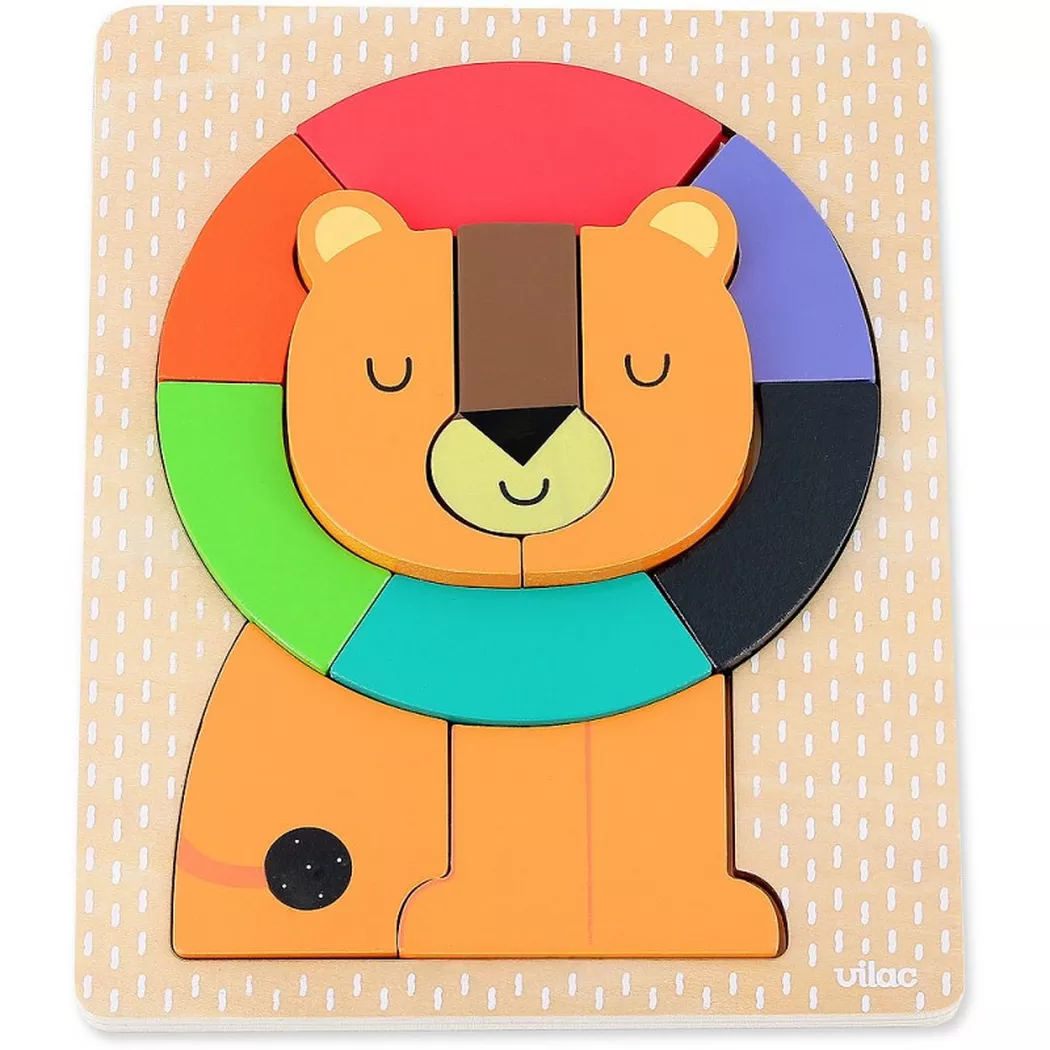 Puzzle encastrement lion andy westface