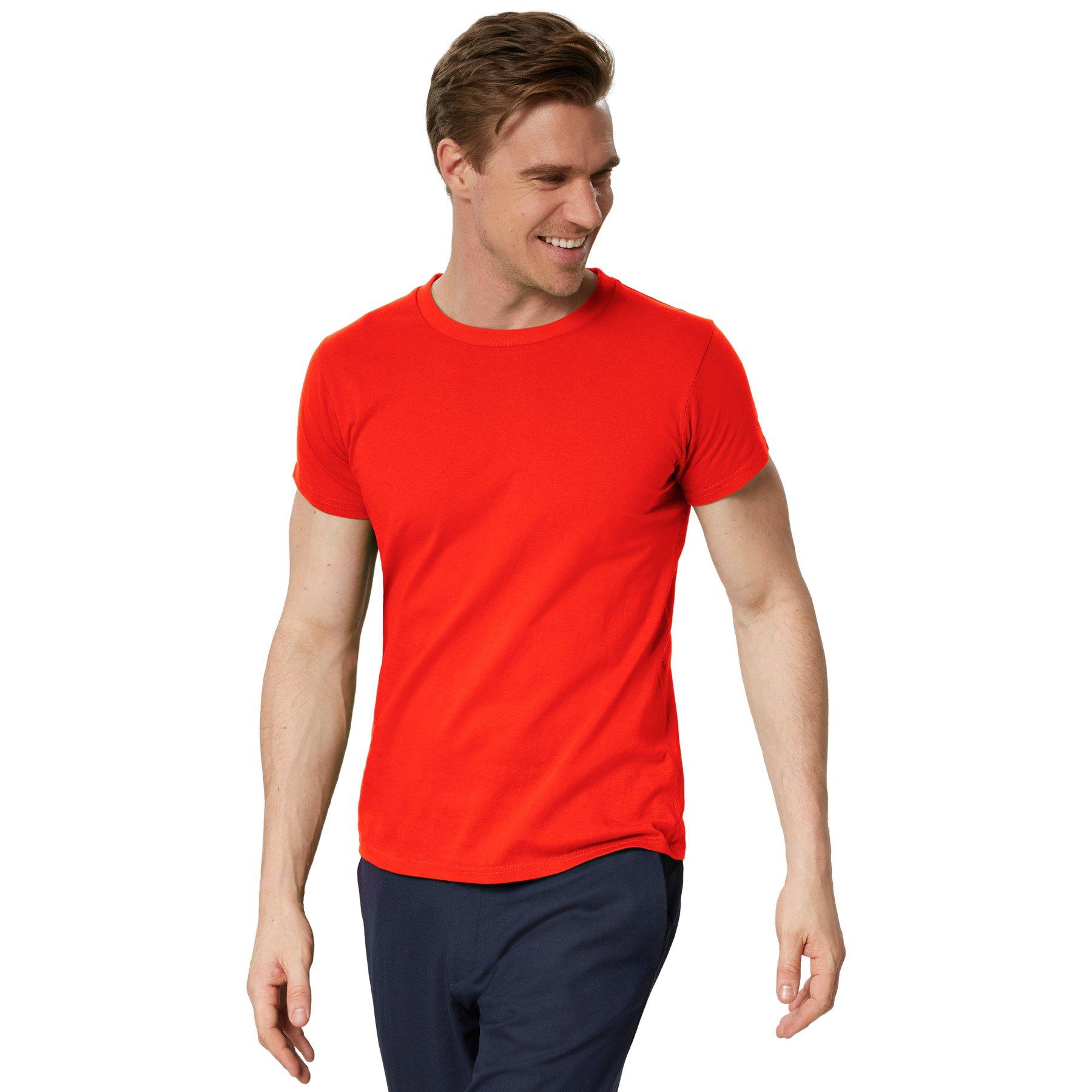 Image of T-shirt Männer Herren Rot L