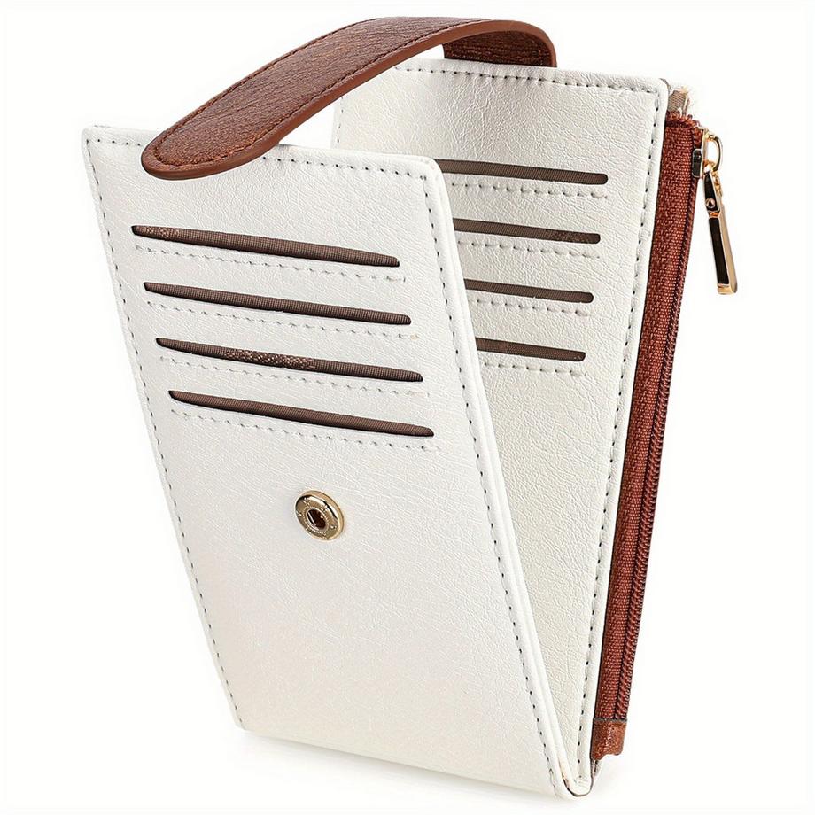 1 Stück. Vintage-Kartenetui, mehrere Kartenfächer, RFID-gesicherte Mini-Geldbörse, Schnallenverschluss, sichere Aufbewahrung für wichtige Karten und Bargeld