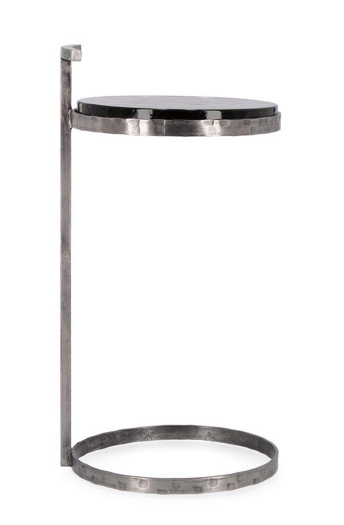 mutoni Table d'appoint Zayla couleur nickel ronde 31  