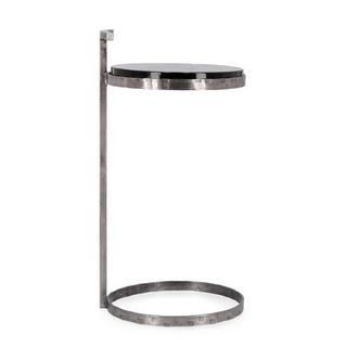 mutoni Table d'appoint Zayla couleur nickel ronde 31  