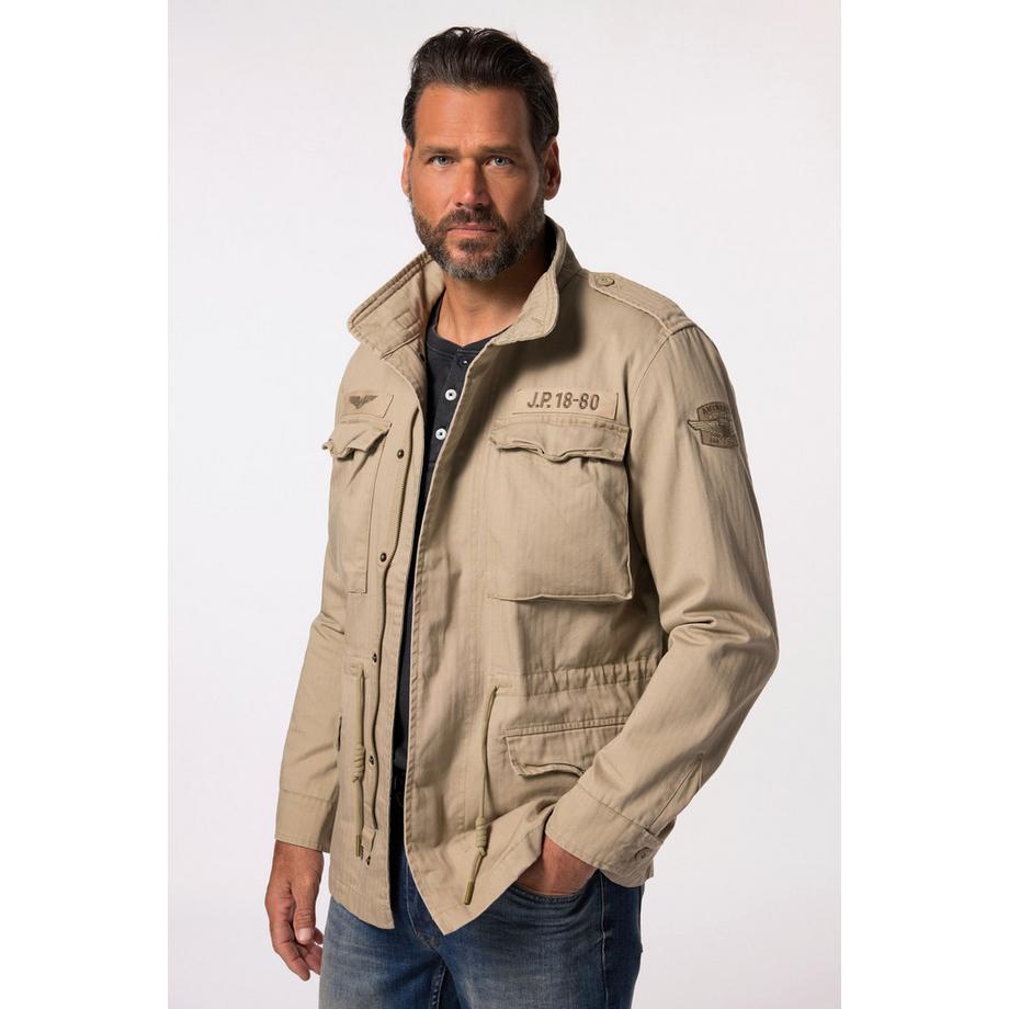 JP1880 Fieldjacket Baumwolljacke Badges Vintage Look  