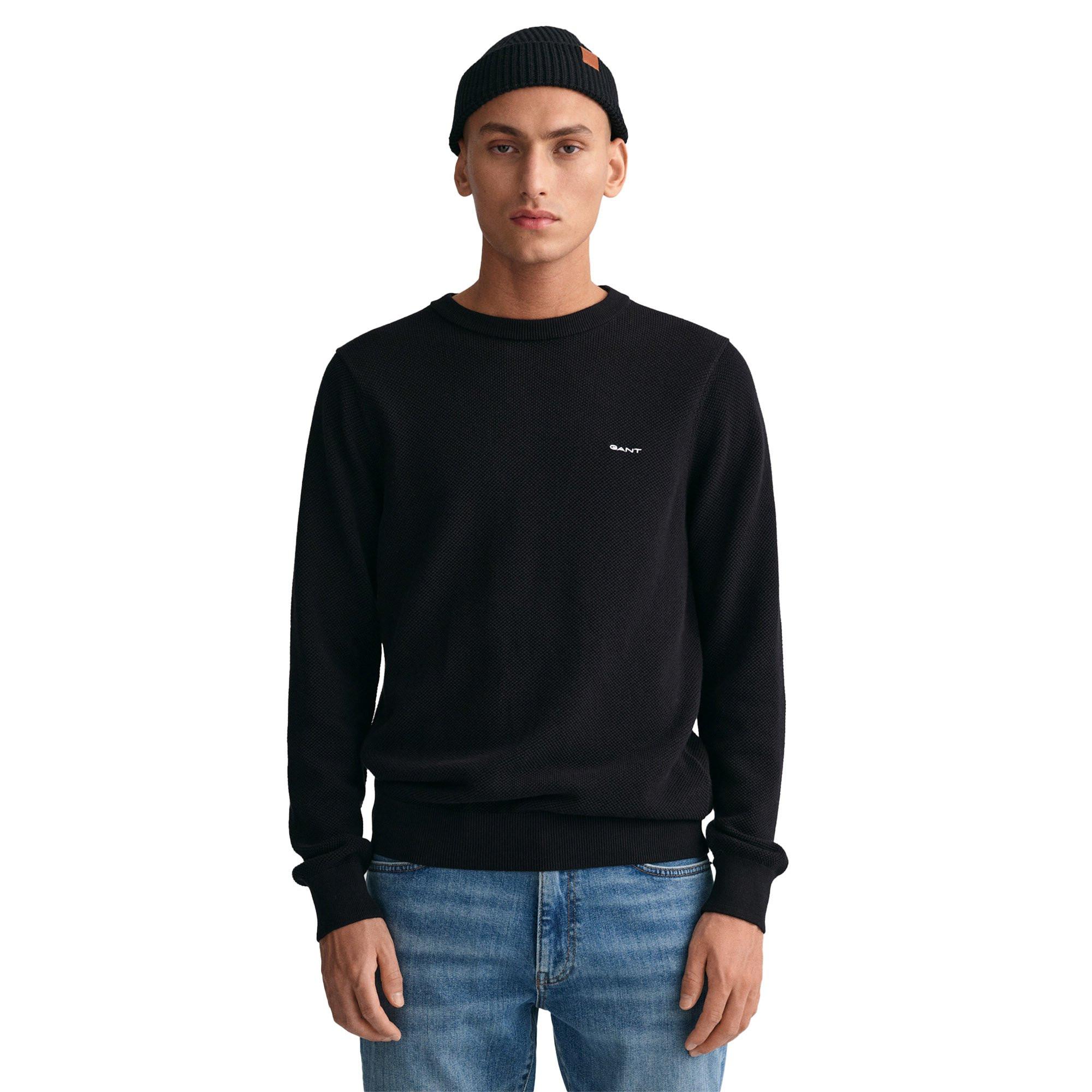 GANT Baumwoll Piqué Rundhals Pullover  