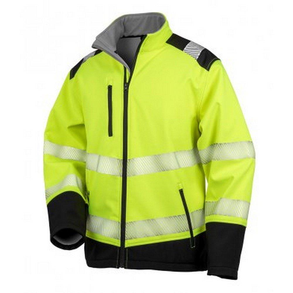 Image of Safeguard By Softshelljacke Sicherheit Herren Gelb Bunt M