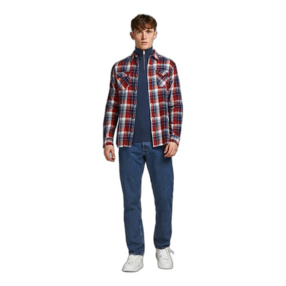 JACK & JONES Emil Pull Tricoté Semi-Zippé  