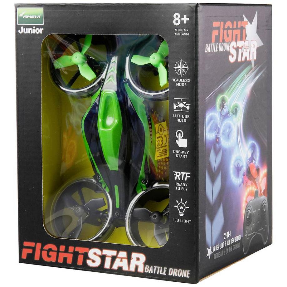 Amewi  Drone FightStar Battle Drone RTF 2 en 1 avec fonction Battle 