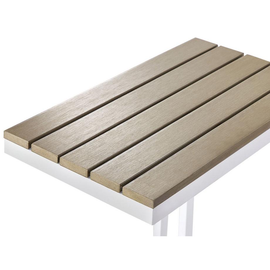 Beliani Table d'appoint pour le jardin en Bois synthétique Moderne MESSINA  