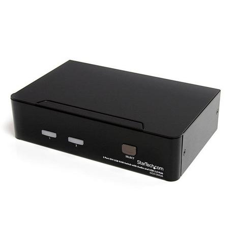 STARTECH.COM  StarTech.com Commutateur KVM 2 Ports DVI, USB et Audio - Switch KVM - 1920x1200 