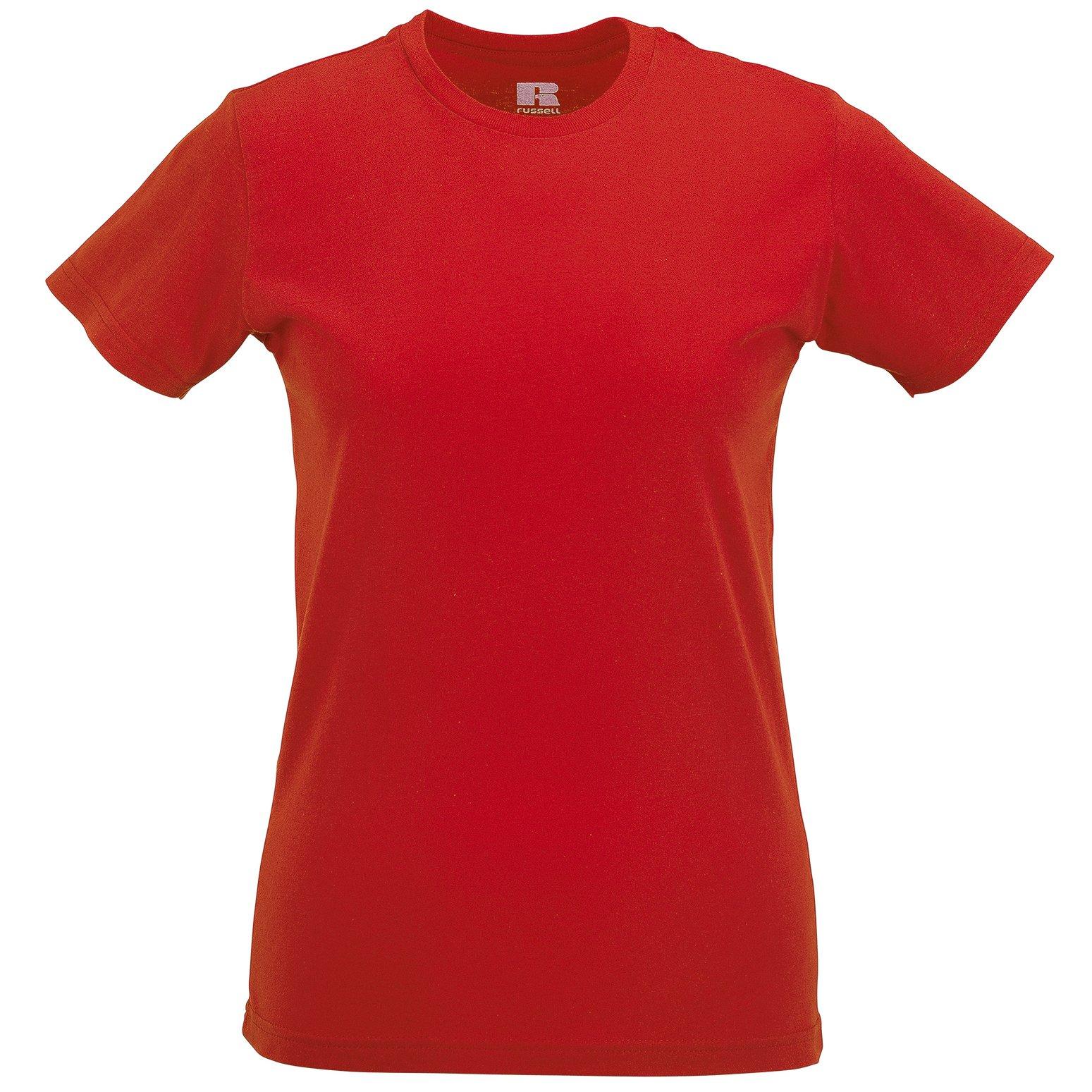 Image of Slim Tshirt Damen Rot Bunt M