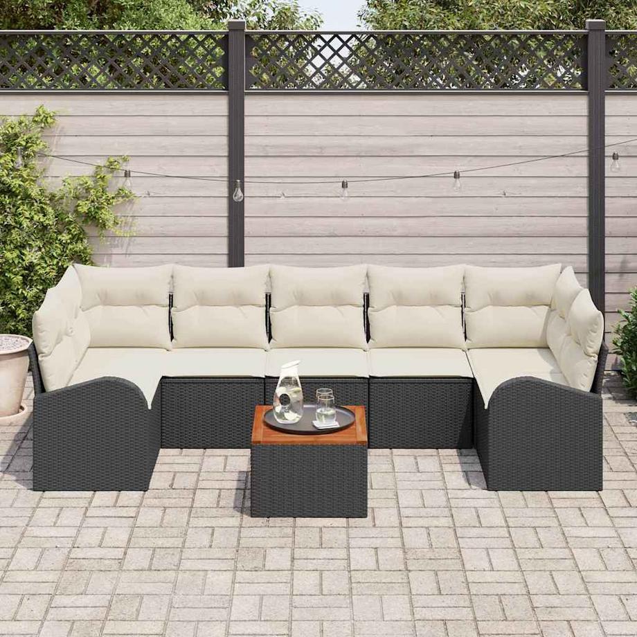 VidaXL Canapé de jardin poly rattan  