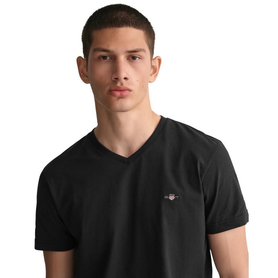 GANT Shield V-Neck Slim Fit T-Shirt  