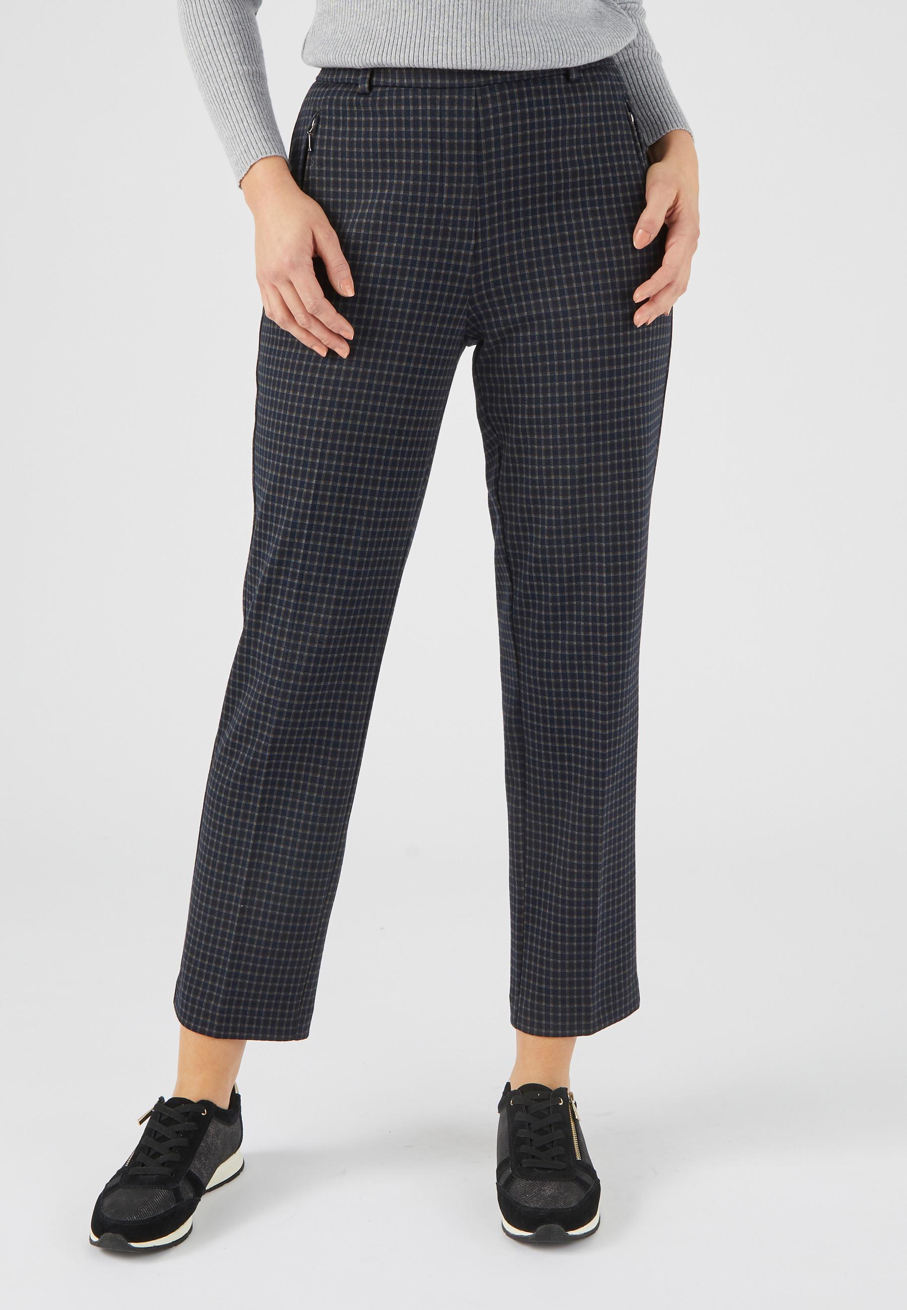 Image of 7/8-hose Aus Dehnbarem Milano-gewebe. Damen Blau 54