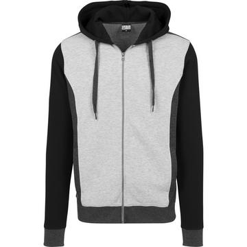 hoodie urban claic 3-tone weat zip