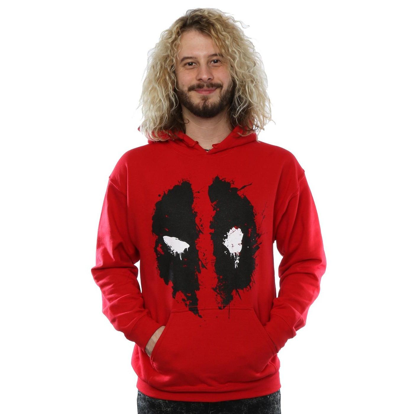 Deadpool Masken Print Kapuzenpullover  