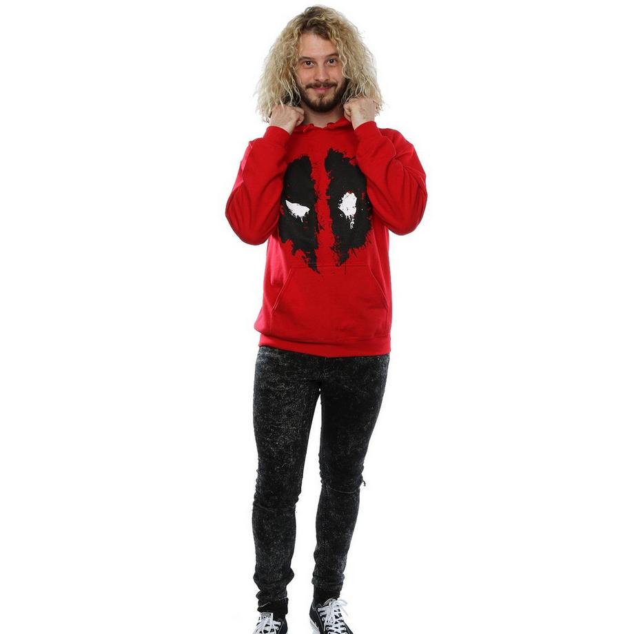 Deadpool Masken Print Kapuzenpullover  