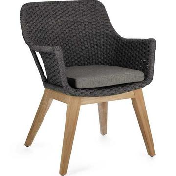 Fauteuil de jardin Allison anthracite