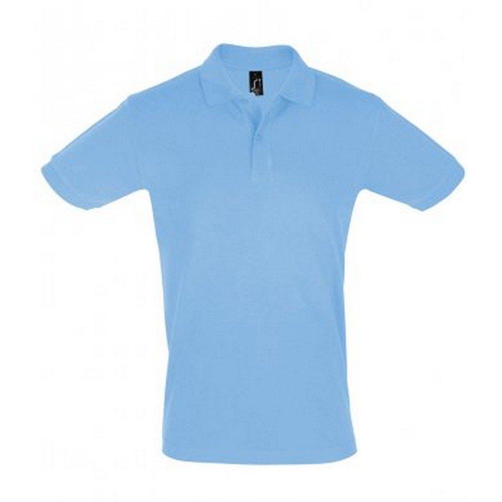 Image of Mens Perfect Pique Poloshirt, Kurzarm Herren Himmelblau L