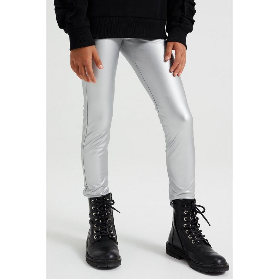 WE Fashion  Mädchen-Leggings Aus Lederimitat 