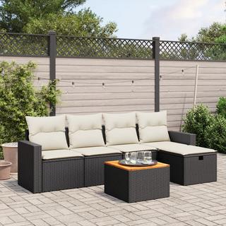 VidaXL set divano da giardino Polirattan  