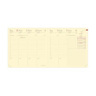 QUO-VADIS Quo Vadis - Ricambio Agenda - 2025 - Esecutivo Prestige - Settimana Planning - Tedesco - 13 mesi da dicembre a dicembre - 16x16 cm - Carta Clairefontaine Avorio - Prodotto in Francia  