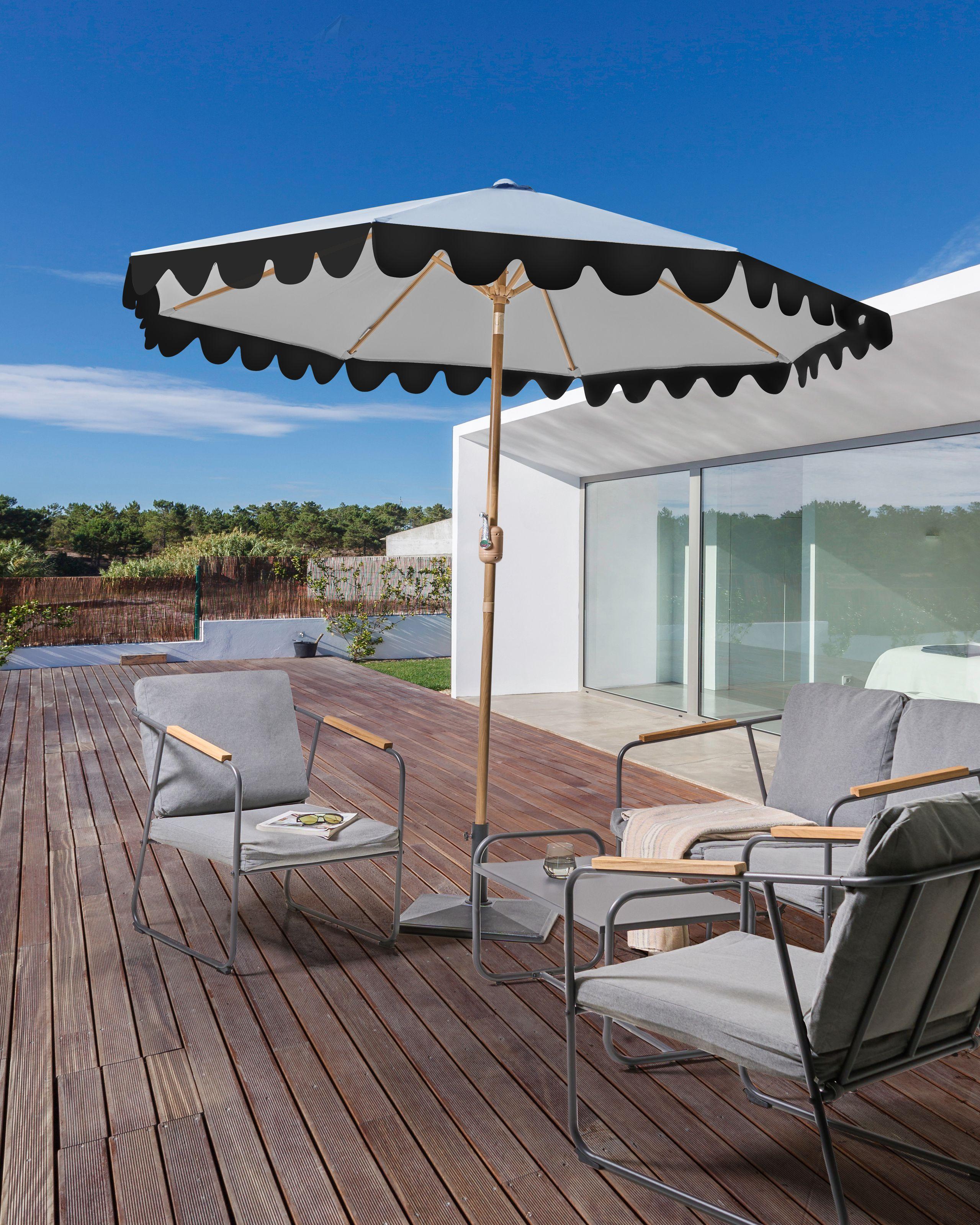 Beliani Ombrellone da esterno en Tessuto Retrò ISOLOTTO  