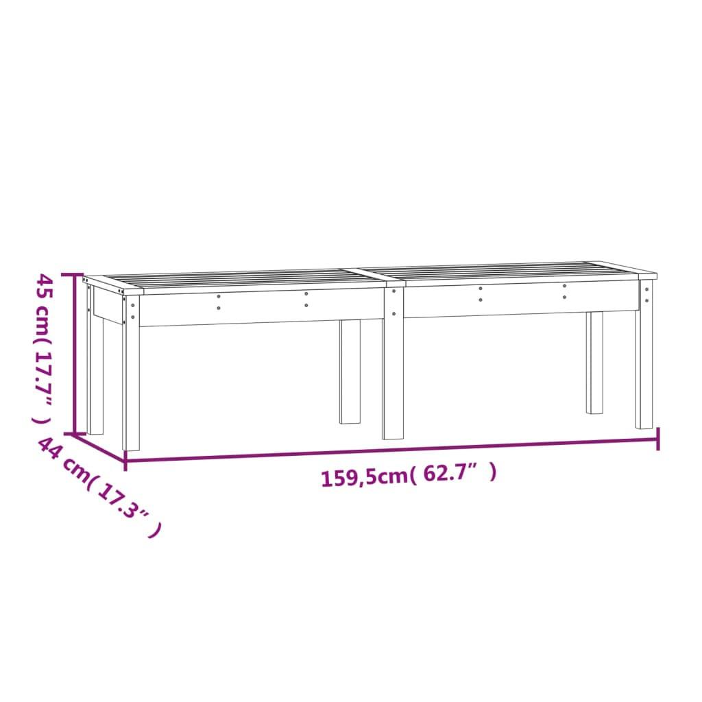 VidaXL Banc de jardin bois de pin  