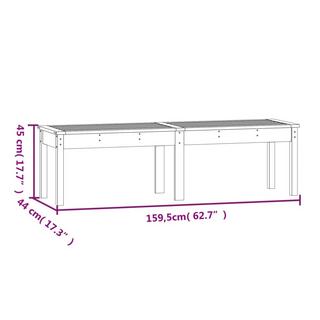 VidaXL Banc de jardin bois de pin  