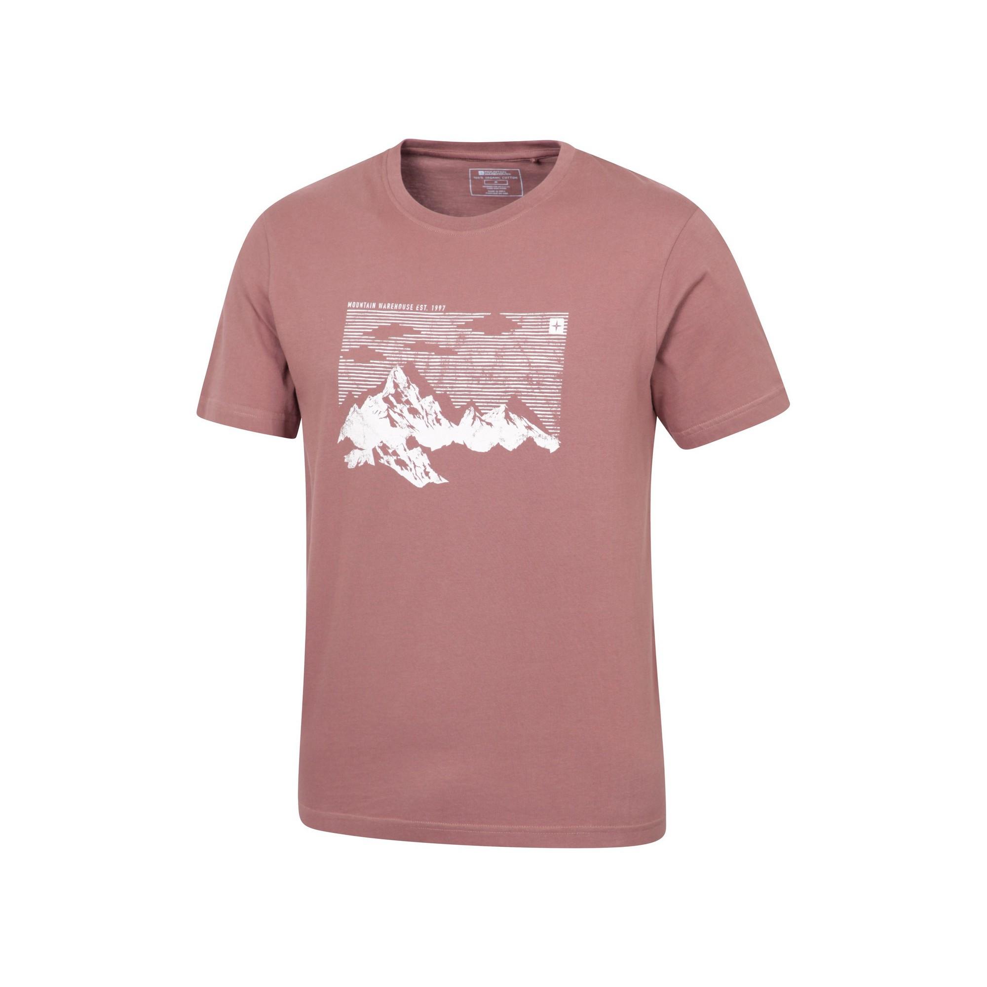 Mountain Warehouse T-Shirt mit Bergaufdruck  