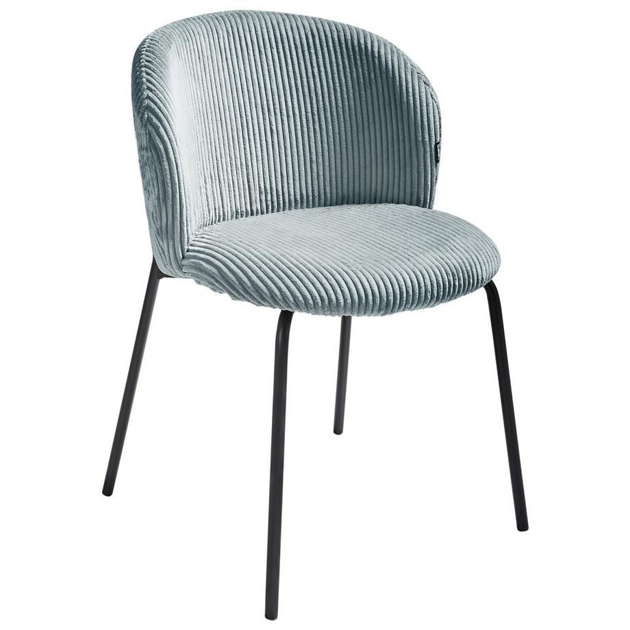 Beliani Esszimmerstuhl 2er Set aus Cord Minimalistisch MILES  