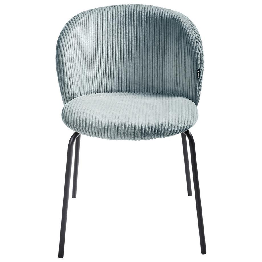 Beliani Esszimmerstuhl 2er Set aus Cord Minimalistisch MILES  