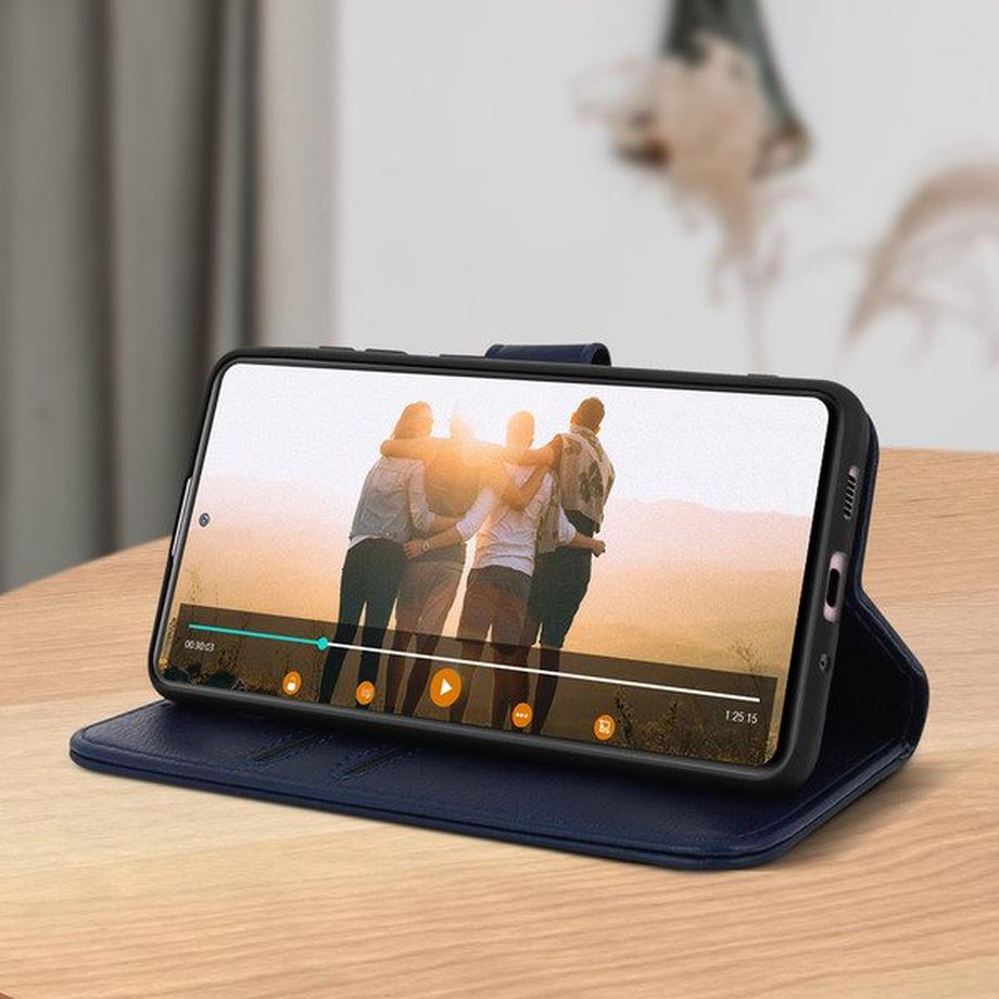 Avizar  Housse Samsung S20 FE Portefeuille Bleu 