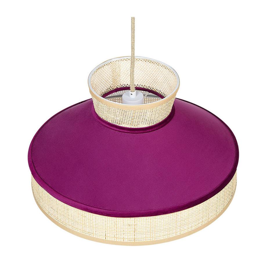 Beliani Hängelampe aus Rattan  BATALI  