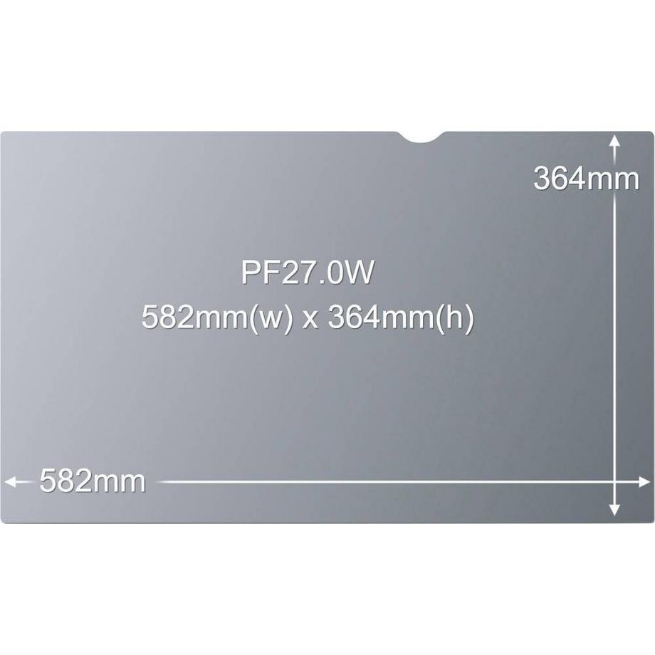 3M  3M PF27.0W Blickschutzfilter Standard für Desktops 68.6 cm Weit (entspricht 27.0″Weit) 16:10 