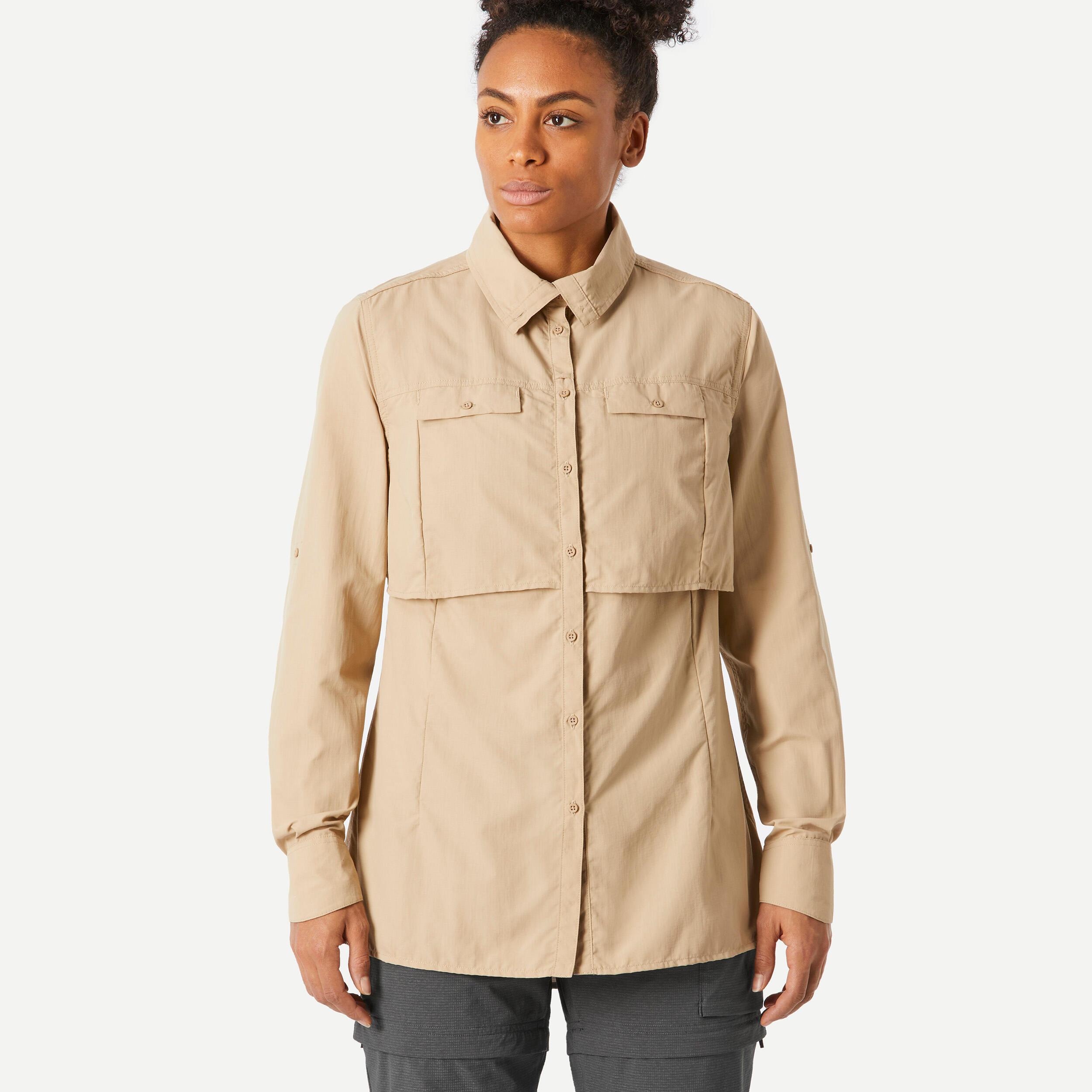 Image of Hemden Langarm - 900 Damen Beige Medium XL