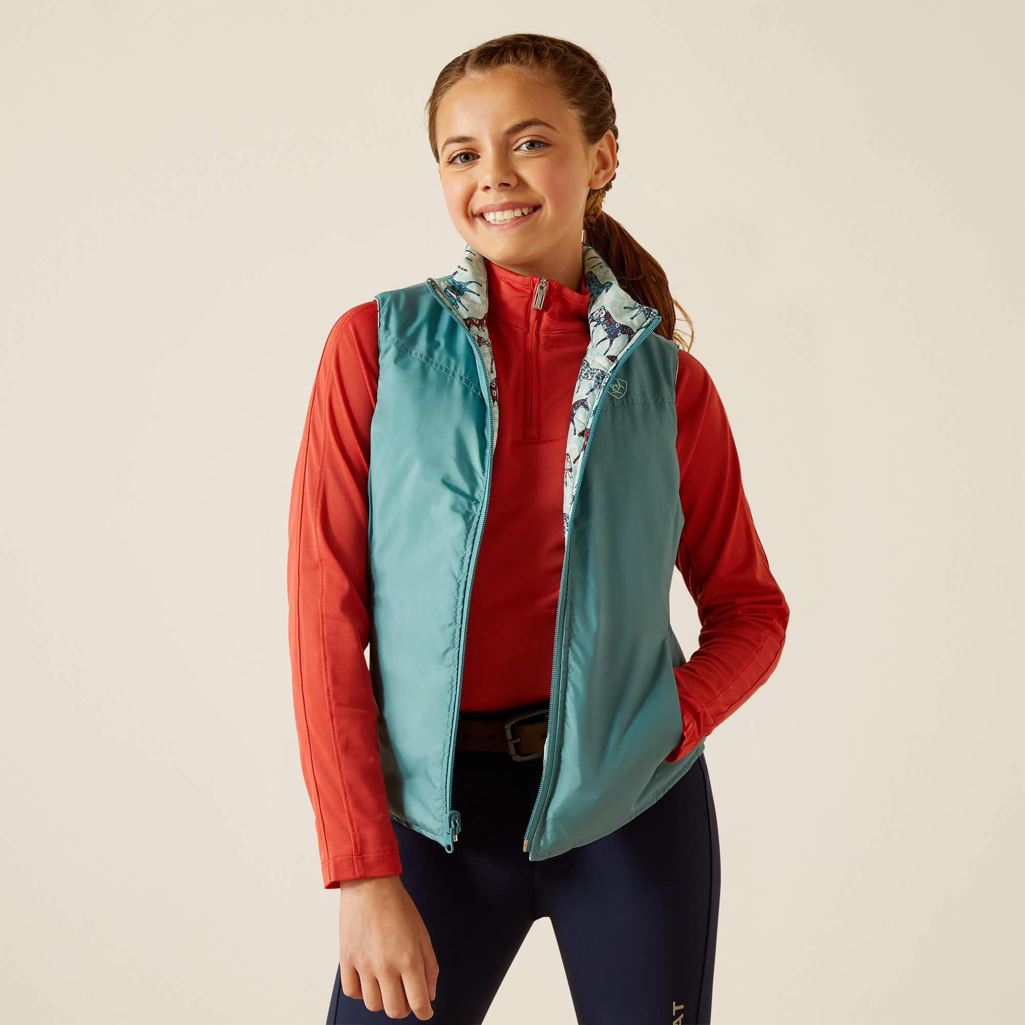 Ariat  gilet imbottito da bambina bella 